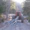 Wood moved with skidder.