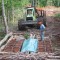 Installation of a temporary forwarding bridge.
