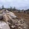 It can sometimes be difficult to create the road bed. In this case, once the glacial rock overburden was removed, good material was available underneath.